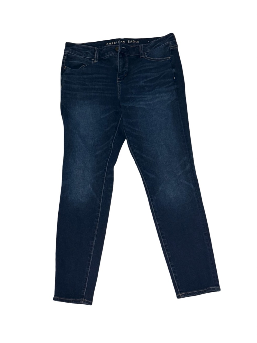 American Eagle Stretch Skinny Jeans Dark Wash Size 10 Short Women’s